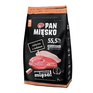Pan Mięsko Cielęcina z Indykiem M 3 kg - Sucha karma dla psów - miniaturka - grafika 2