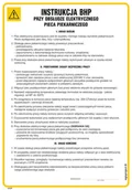 Instrukcje stanowiskowe BHP - IAG29 INSTRUKCJA BHP PRZY OBSŁUDZE ELEKTRYCZNYCH PIECÓW PIEKARNICZYCH, HN - PŁYTA ELASTYCZNA 0,4MM; (245X350MM) - miniaturka - grafika 1