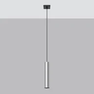 Lampy sufitowe - Lampa Wisząca TORIS 1 chrom LED 4000K - 8x8x100cm Sollux - miniaturka - grafika 1