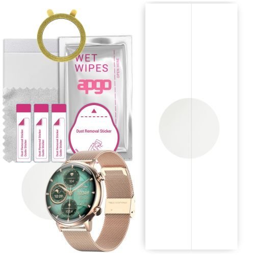 1x folia hydrożelowa MATOWA do Manta Alexa Mini - apgo Smartwatch Hydrogel MATTE Protection Ochrona na ekran smartwatcha