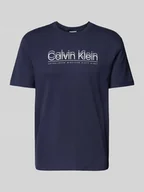 Koszulki męskie - T-shirt z nadrukiem z logo - miniaturka - grafika 1