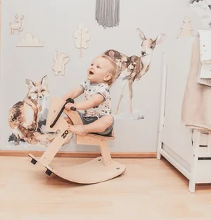 QŃ drewniany bujak / konik - Zabawki kreatywne - miniaturka - grafika 1