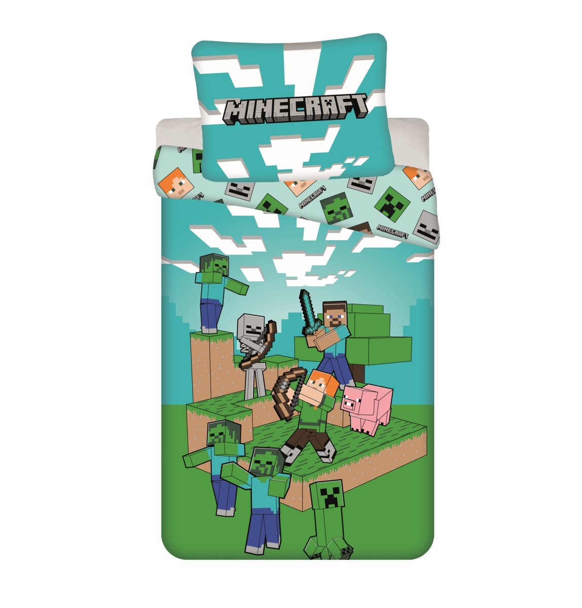 Pościel licencyjna Minecraft 140x200 Jerry Fabrics