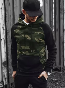 Bluza męska zielona Dstreet BX5485-XXL - Bluzy męskie - miniaturka - grafika 1
