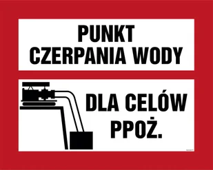 BC141 PUNKT CZERPANIA WODY DLA CELÓW PPOŻ, PS - PŁYTA PCV 1MM FOTOLUMINESCENCYJNA; (250X200MM) - Systemy ekspozycyjne i znaki informacyjne - miniaturka - grafika 1