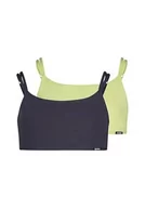 Biustonosze - Skiny Dziewczęcy biustonosz Cotton Essentials Bustier, ombreblue Selection, Regular, ombreblue selection, 164 cm - miniaturka - grafika 1