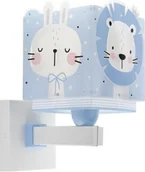 Lampy ścienne - Dalber Baby Jungle kinkiet 1-punktowy niebieski 63119T 63119T - miniaturka - grafika 1