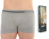 Majtki męskie - Bokserki męskie COMFORT WOOL BX10430 BRUBECK r XL - miniaturka - grafika 1