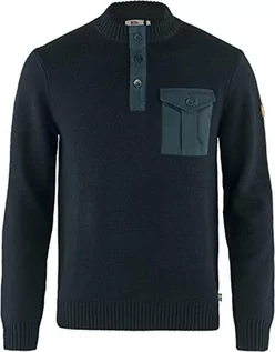 Bluzy męskie - FJÄLLRÄVEN FJALLRAVEN Męska bluza G-1000 Pocket Sweater M, niebieska, L 87321 - grafika 1