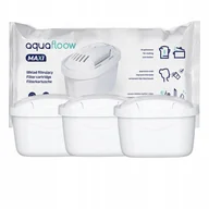 Wkłady filtrujące - 3X Aquafloow Maxi Filtr/Wkład Wody Do Dzbanków: Brita, Aquaphor, Wessper, Dafi (Zamiennik) - miniaturka - grafika 1
