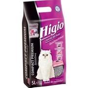 Żwirek dla kotów - Higio Żwirek bentonitowy, zapach baby powder 5 l - miniaturka - grafika 1