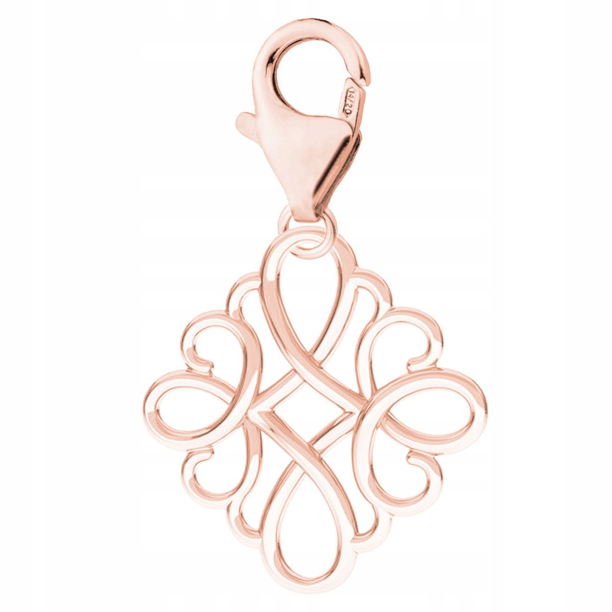 Zawieszka Pozłacana Ażurowy Wzór Rozetka Rozetka Blaszka SREBRO 925