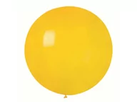Balony i akcesoria - Balon olbrzym 85 cm średnicy - żółty pastel - 1 szt - miniaturka - grafika 1