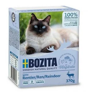Bozita z Reniferem kawałki w sosie kartonik 370g / 7300330049308 - Mokra karma dla kotów - miniaturka - grafika 4