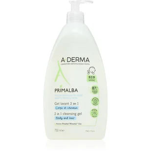 A-Derma Primalba Baby żel do mycia ciała i włosów dla dzieci 750 ml - Kosmetyki kąpielowe dla dzieci - miniaturka - grafika 1