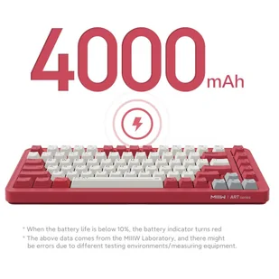 MIIIW Art Series Z830 Mechanical Keyboard 83 Keys Triple-mode - Beige - Klawiatury - miniaturka - grafika 7