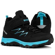 Buty dla dziewczynek - Buty dziecięce młodzieżowe zimowe HI-TEC TRAIL EXPLORER MID - miniaturka - grafika 1