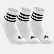 Skarpetki męskie - Skarpety Adidas Bawełniane 3 Paski Komplet 3 Pary Białe HT3456 - miniaturka - grafika 1
