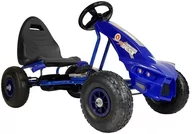 Jeździki dla dzieci - Lean Gokart na Pedały A-18 Niebieski 5344 - miniaturka - grafika 1