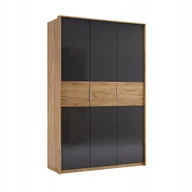 Szafy - Szafa Matle 3 drzwi dąb/szary - miniaturka - grafika 1