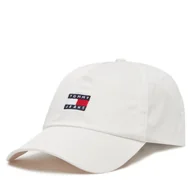 Czapki męskie - Czapka z daszkiem Tommy Jeans Heritage Core Cap AM0AM12933 Biały - miniaturka - grafika 1