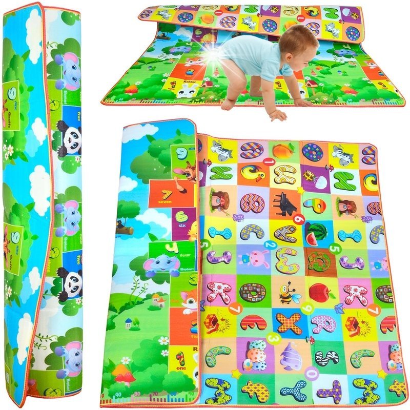 PIANKOWA DUŻA EDUKACYJNA MATA DYWAN 200x180 GRUBA