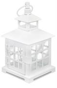 Dekoracje domu - Pigmejka Lampion PIGMEJKA, biały, 9x9x20 cm - miniaturka - grafika 1