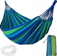 Hamaki - SunActive Duży Hamak 2-OS Ogrodowy Mocny Torba Pokrowiec XXL - miniaturka - grafika 1