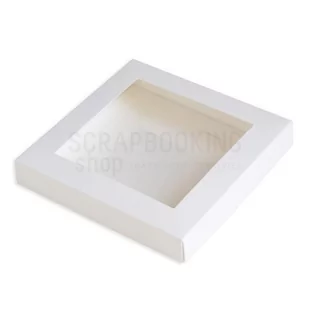 Pudełko z okienkiem Eco-Scrapbooking - KREMOWE 16x16x2,5 - Pudła i kartony archiwizacyjne - miniaturka - grafika 1