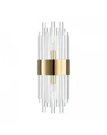 Lampy ścienne - Kinkiet Ścienny Lampa Ścienna Drapia Złota 50 cm - miniaturka - grafika 1