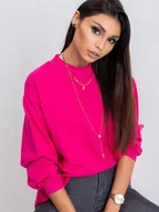 Bluzy damskie - Fuksjowa bluza Twist-L/XL - miniaturka - grafika 1