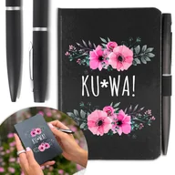 Notesy i bloczki - NOTES A6 DŁUGOPIS Śmieszny Prezent do Pracy Wzory - miniaturka - grafika 1