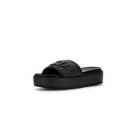 Klapki i japonki damskie - Damskie Klapki GUESS LONNEY FLJLNYFAB19-BLACK – Czarny - miniaturka - grafika 1