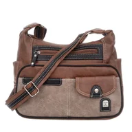 Torebki damskie - Średnia Torebka Damska Charm&Shape na ramię Brązowa - miniaturka - grafika 1