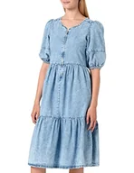 Sukienki - ONLY Women's ONLSANTANA SS Long DNM Dress BJ sukienka, Medium Blue Denim, XS - miniaturka - grafika 1