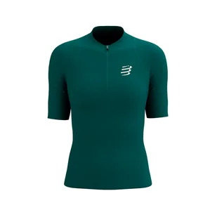 COMPRESSPORT Koszulka do biegania damska TRAIL RACING POSTURAL SS TOP storm/sugar - Koszulki sportowe damskie - miniaturka - grafika 1
