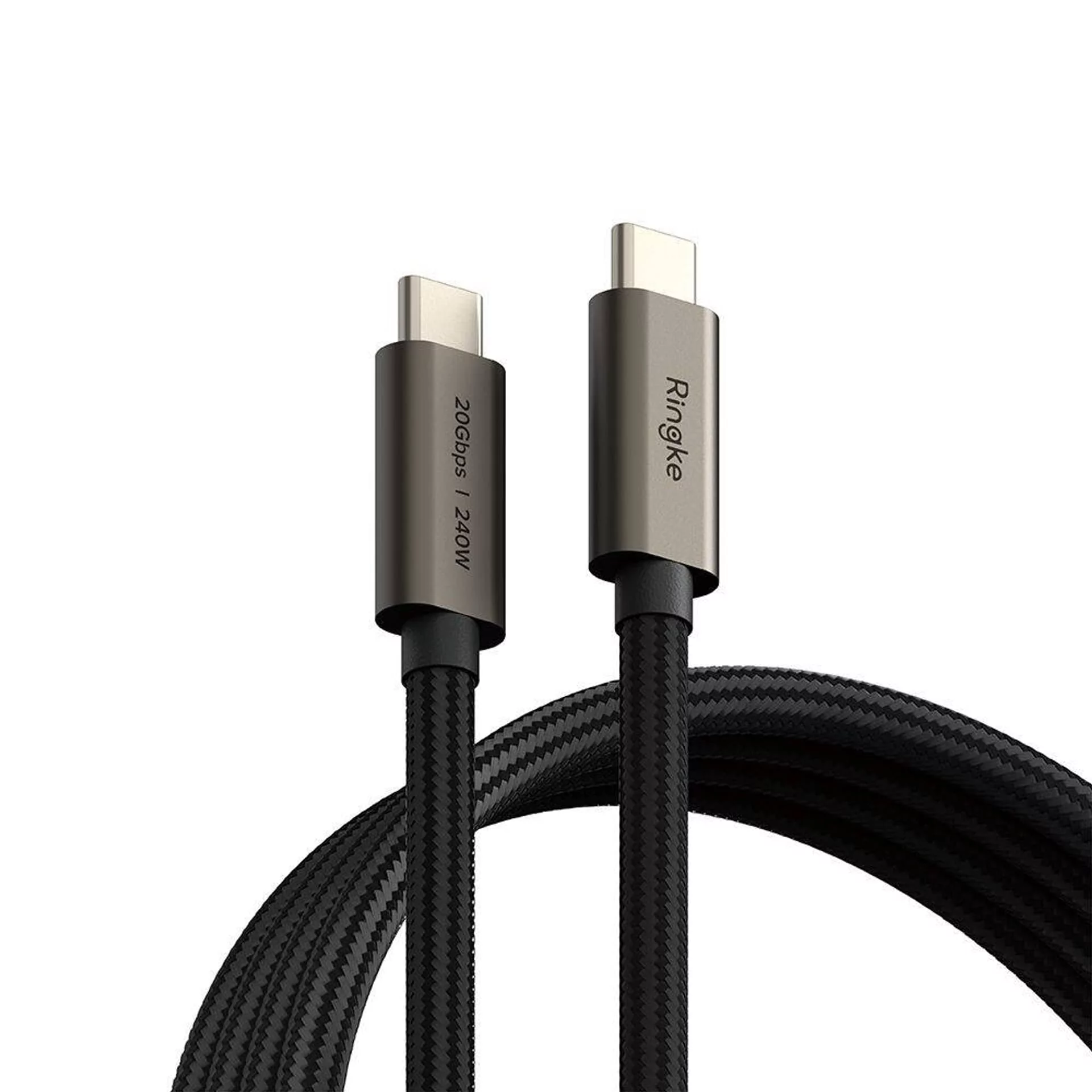 Ringke Kabel USB-C 3.2 gen. 2x2, PD240W, 1m, czarny
