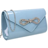 Torebki damskie - SwankySwans Eloise Patent damska impreza studniówka ślub wieczór damska kopertówka torebka, Spokój - miniaturka - grafika 1