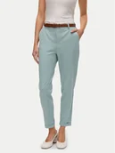Spodnie damskie - Vero Moda Chinosy Maya 10225280 Zielony Regular Fit - miniaturka - grafika 1