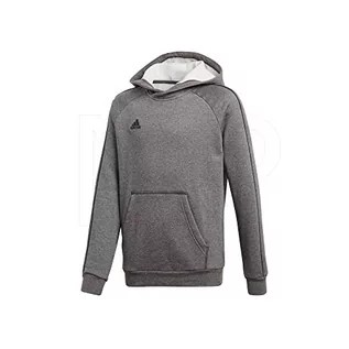 Bluzy dla chłopców - Adidas Bluza dla dzieci Core 18 Hoody JUNIOR szara CV3429 B8655-JR-0 - grafika 1