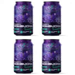 Pragers Kombucha matcha zestaw 4 x 350 ml - Napoje gazowane - miniaturka - grafika 1
