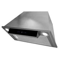 Okapy kuchenne - Afrelli Prima Evo 56,4 Inox-czarny - miniaturka - grafika 1