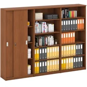 Zestawy mebli biurowych - B2B Partner Zestaw szaf MIRELLI, Typ X - czereśnia 437579 - miniaturka - grafika 1