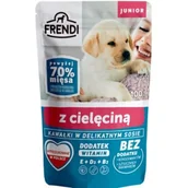 Mokra karma dla psów - PETREPUBLIC Kawałki z cielęciną w sosie saszetka dla szczeniąt 100g - miniaturka - grafika 1