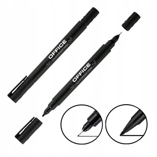 MARKER FOLIOPIS DO PŁYT CD/DVD DWUSTRONNY 0,4 i 1,0mm CZARNY 1 SZT - Foliopisy - miniaturka - grafika 1