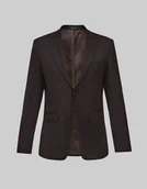 Marynarki męskie - Marynarka do zestawu gualdo 01 brąz slim fit - miniaturka - grafika 1