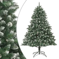 Choinki - vidaXL Sztuczna choinka ze stojakiem, 240 cm, PVC - miniaturka - grafika 1