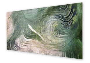 Panel kuchenny HOMEPRINT Artystyczna zielona smuga 100x50 cm - Dekoracje domu - miniaturka - grafika 1
