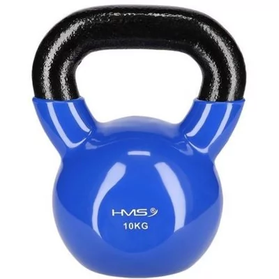 HMS KNV10 BLUE KETTLEBELL ŻELIWNY POKRYTY WINYLEM