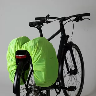 Pokrowiec przeciwdeszczowy BTwin do podwójnego plecaka na bagażnik - Sakwy rowerowe - miniaturka - grafika 1